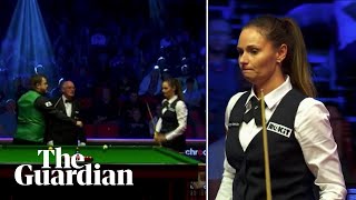 Reanne Evans snubs expartner Mark Allen before snooker match [upl. by Anilec]