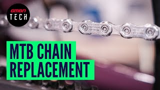 How To Replace A Mountain Bike Chain  Change Your Chain Like A Pro [upl. by Bibbie129]