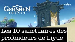 Genshin Impact  Les 10 sanctuaires des profondeurs de Liyue [upl. by Weylin]