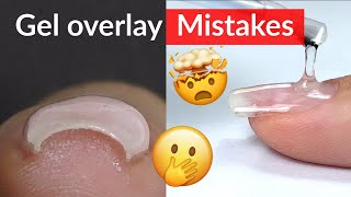 Mistakes in Gel Nail Overlay [upl. by Annette]