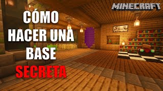 Minecraft Cómo hacer una base secreta  TUTORIAL [upl. by Enelrihs]