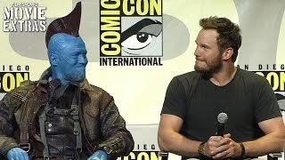 Guardians of Galaxy Vol2  Panel Highlights and Interviews at ComicCon 2016 Marvel [upl. by Nitsirc]