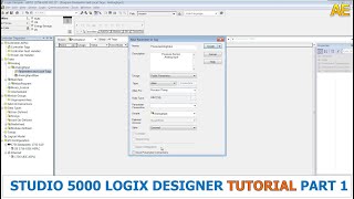 Studio 5000 Logix Designer Tutorial Part 1  Rockwell Automation [upl. by Roman]