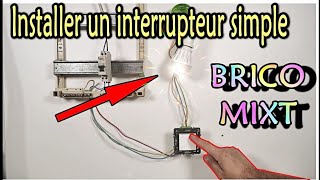 Comment installer un interrupteur simple d’éclairage [upl. by Rashidi]