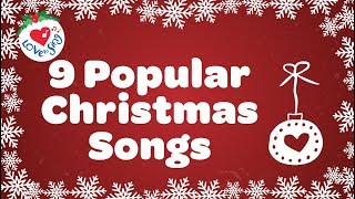 Top 9 Christmas Songs and Carols with Lyrics [upl. by Yaja]