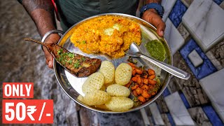 Pure Veg Khichdi Thali Only 50₹  Cheapest Food Of Kolkata  Street Food India [upl. by Silbahc]