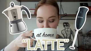 HOW TO MAKE A quotLATTEquot AT HOME moka pot  frother [upl. by Nnad425]