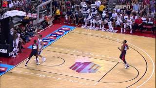 Paul George Gruesome Leg Injury in Team USA Basketball Showcase HD [upl. by Alyaj]