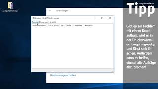 Windows DruckerWarteschlange prüfen [upl. by Attenol305]