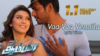 Vaa Vaa Vennila  quotAAMBALAquot OFFICIAL LYRIC VIDEO [upl. by Shumway]