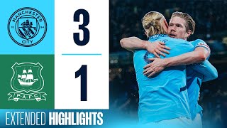 Extended Highlights  Man City 31 Plymouth  OReilly brace amp De Bruyne goal into FA Cup Quarters [upl. by Llenahs394]