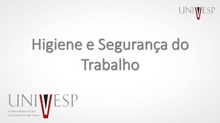 Higiene e Segurança do Trabalho  Aula 01  Terminologia [upl. by Nosydam]