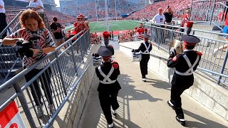 Ohio State University Marching Band Ramp Entrance GoPro [upl. by Lednik]