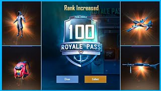 SEASON 8 ROYAL PASS  8700 UC UPGRADE TO RP 100 RANK ALL REWARDS UNLOCKED PUBG MOBILE [upl. by Isiah]