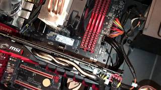 M 2 installation on gigabyte Z170 motherboard [upl. by Aruol]