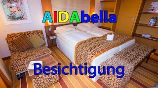 Schiffsbesichtigung Aidabella  diverse Bereiche und Kabinen  4K [upl. by Idner]