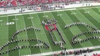 Ohio State Marching Band quotDisney Tributequot Halftime vs Buffalo Aug 31 2013 [upl. by Bunder]