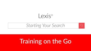 Starting Your Search on Lexis® [upl. by Fabio]