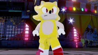 LEGO Dimensions  Super Sonic Free Roam Gameplay Sonic the Hedgehog World [upl. by Haidadej]