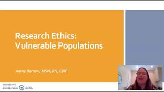 Research Ethics Vulnerable Populations [upl. by Orose]