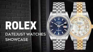 Rolex Datejust Watches Collection  SwissWatchExpo [upl. by Gnort379]