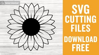 Sunflower Svg Free Cut File for Cricut [upl. by Atiluj]