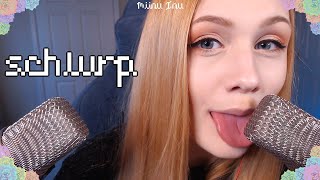 ASMR Schlurping Your Ears  Mouth Sounds on the RODE [upl. by Allenaj]