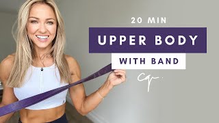 20 Min UPPER BODY WORKOUT at Home with Resistance Band [upl. by Toomin]