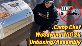 Camp Chef Woodwind Wifi 24 Unboxing and Assembly [upl. by Siravat244]