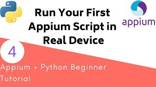 Appium Python Tutorial  How to run Python Appium script in Real Android Device [upl. by Ahsieuqal533]