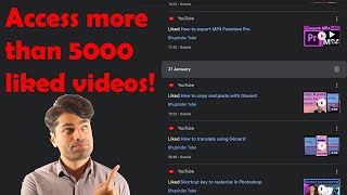 How to see all YouTube likes if you liked over 5000 videos [upl. by Malchy]