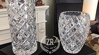 GORGEOUS Crystal Vases  Classic Elegant Home Accessories [upl. by Tay264]