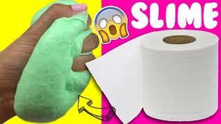 PROBANDO SLIME 💦 CON PAPEL DE BAÑO SIN PEGAMENTO [upl. by Amalle]