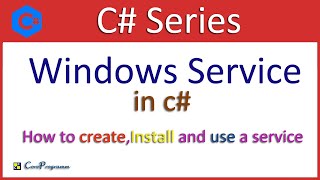 Windows Service in C  How to create install and use a service [upl. by Aninat]