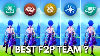 5 Strongest F2P Xiao Teams Genshin Impact [upl. by Utimer143]