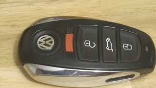 VW Touareg Key Fob battery amp Emergency Key removal 2011Newer [upl. by Aileve18]