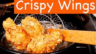 Crispy Fried Chicken Wings Recipe [upl. by Notluf817]