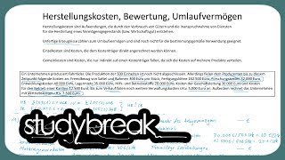 Herstellungskosten Bewertung Umlaufvermögen  Gewinnermittlung [upl. by Brooke437]