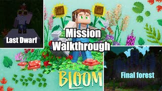 Minecraft  Bloom Full Walkthrough All items Final Forest 5 Dwarves [upl. by Asyen]