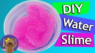 Homemade Water Slime  Glitter Glue Slime with WATER  DIY Experiment [upl. by Ennayllek789]