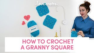 How To Crochet A Granny Square For Beginners  Free Patterns [upl. by Urian831]