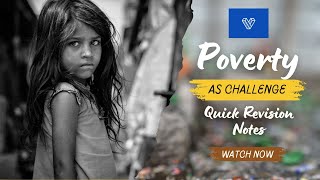 Poverty as a challenge Class 9 Quick Revision Notes  Class 9 Economics Chapter 3  CBSE  NCERT [upl. by Haikezeh]