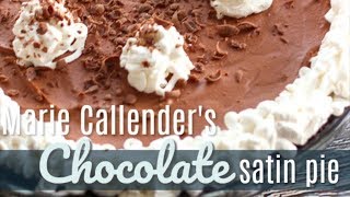 Marie Callenders Chocolate Satin Pie Copycat [upl. by Kamillah]