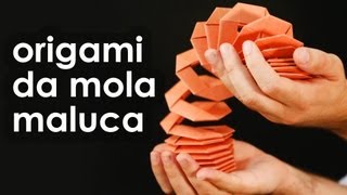 Mola maluca de ORIGAMI brinquedo de DOBRADURA para iniciantes [upl. by Nylyoj]