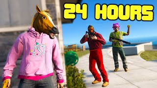 Surviving 1M Bounty For 24 Hours In GTA 5 RP [upl. by Siramad]