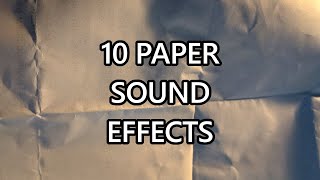 10 Paper Sound Effects  BONUS  ROYALTY FREE [upl. by Sherm]