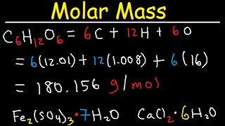 Molar Mass and Formula Weight [upl. by Sucramraj]