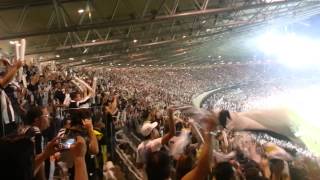 Torcida Galo cantando hino final libertadores [upl. by Heer]