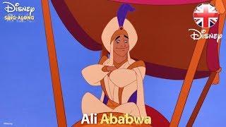 DISNEY SINGALONGS  Prince Ali  Aladdin Lyric Video  Official Disney UK [upl. by Shurlocke]