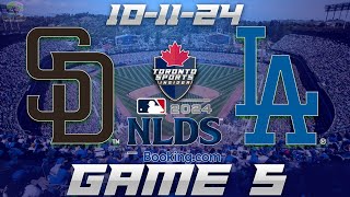 101124 San Diego Padres vs Los Angeles Dodgers NLDS Game 5 Game Audio  MLB Playoff Cast amp Chat [upl. by Herwin]